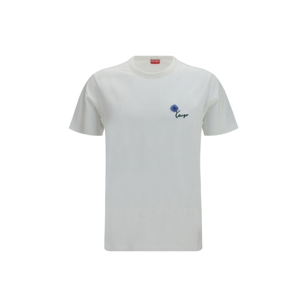 Kenzo Men Kenzo Tulip Embroidered Cotton T-Shirt